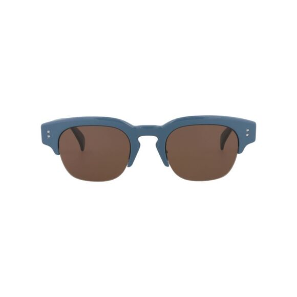 Kenzo Round-Frame Acetate Sunglasses Blue Mens - Picture 1 of 6
